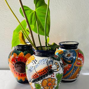 Talavera flower vase