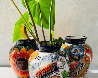Talavera flower vase