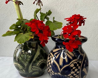 Talavera flower vase