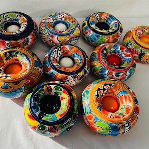 Cendrier à eau mexicain Talavera 2 pièces