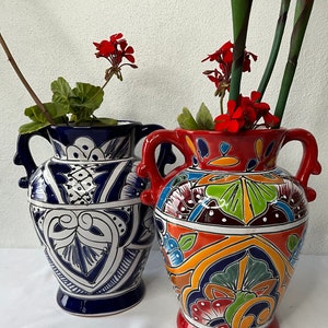 Talavera flower vase