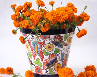 Colorful Vaso Talavera Pot