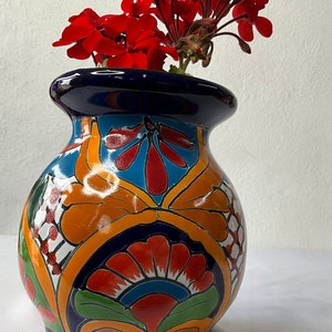 Talavera flower vase