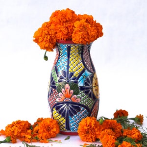 Talavera flower vase