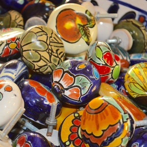 7 Multicolor Talavera Knobs image 5