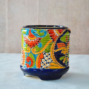 Cylinder Small Talavera Pot