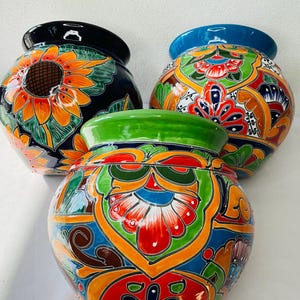 Talavera wall pot