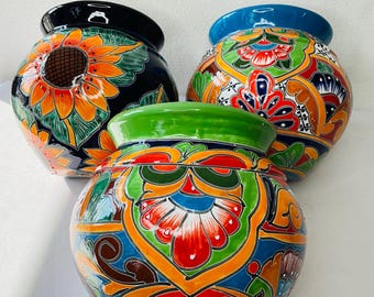 Talavera wall pot