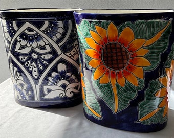 Talavera Trash can