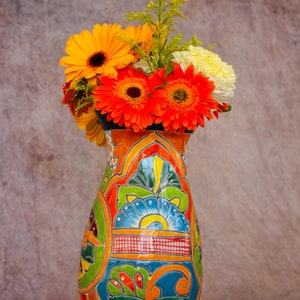 Talavera flower vase