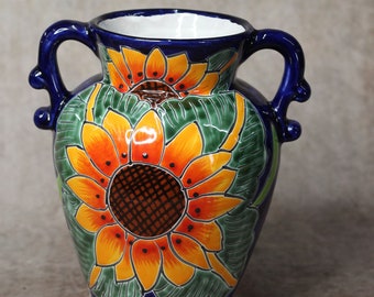 Talavera flower vase