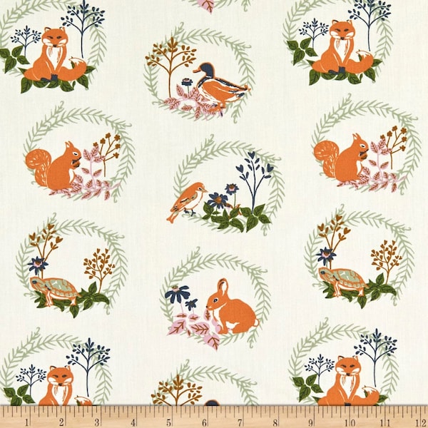 Forest Friends Six from The Season of Tribute by Sharon Holland for Art Gallery Fabrics - Fabric by the half yard