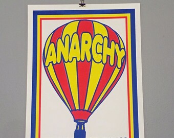 Risograph Poster - Anarchy F*ck Yeah!