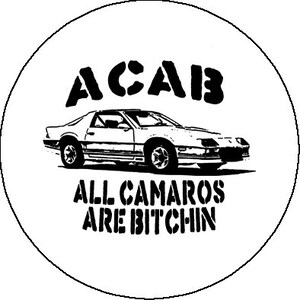 1 Button ACAB / All Camaros Are Bitchin image 2