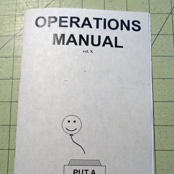 Propaganda Pamphlet Zine - Operations Manual Vol. X
