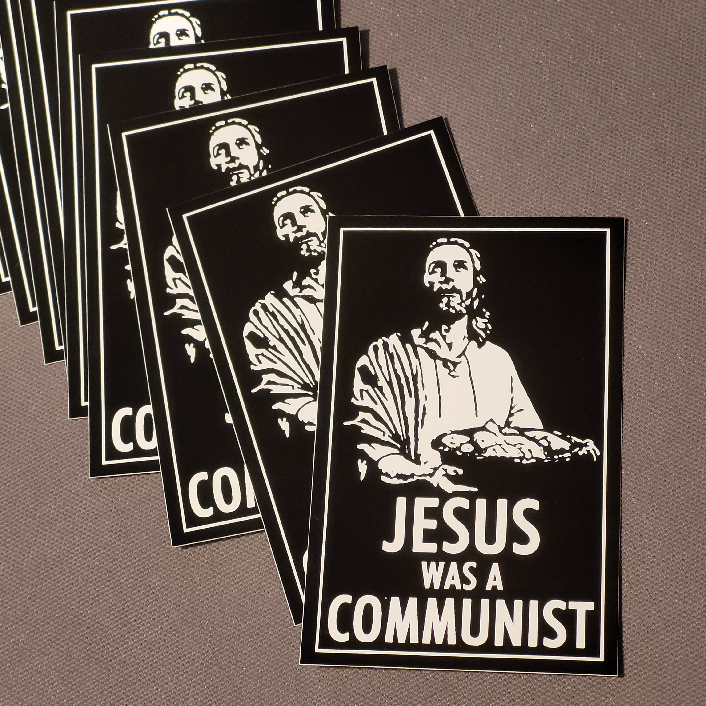 Vinyl Sticker - Jesus Was A Communist
