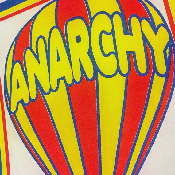 Risograph Poster Anarchy F*ck Yeah!