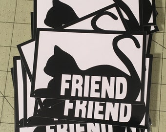 Vinyl Sticker - Cat Friend