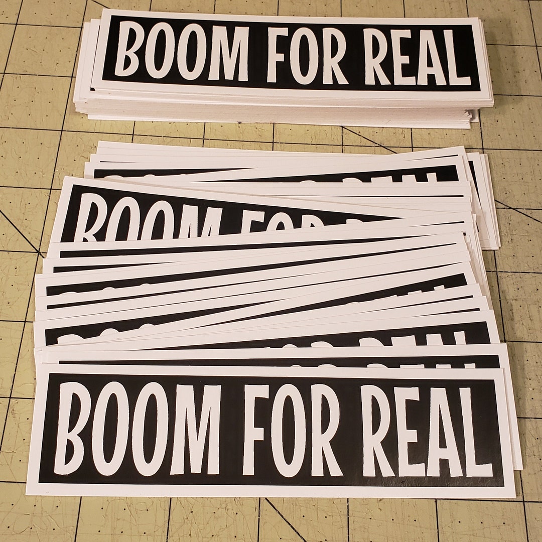Vinyl Sticker - Boom for Real - Etsy