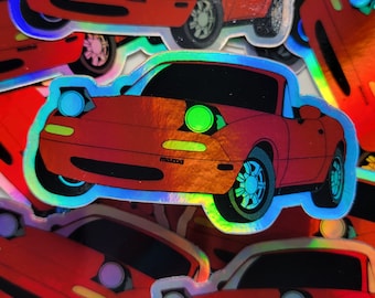 Holographic NA Miata Sticker