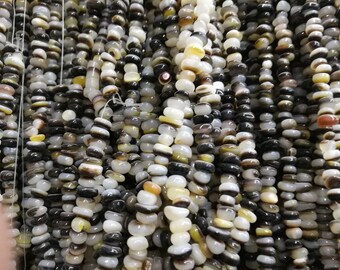 thumbnail image 2 of 15" Strand Rainbow Luster Black Lip Shell Beads Assorted Shapes For Jewelry Making 2 of 5