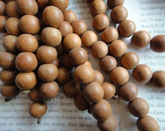 12mm nature rose wood round beads, 15.5 inch