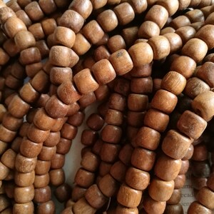 2mm hole, 10mm natural rose wood saucer beads, natural red wood rondelle beads, 20pieces.