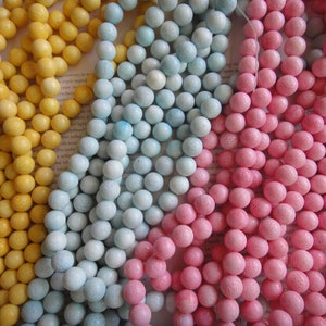 14mm natural sponge coral round beads, 15.5 inch