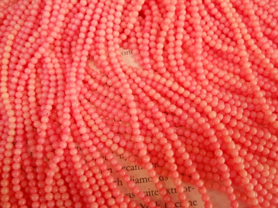 Pink Spike Coral Beads, Irregular Shape Dyed Coral Beads, 1