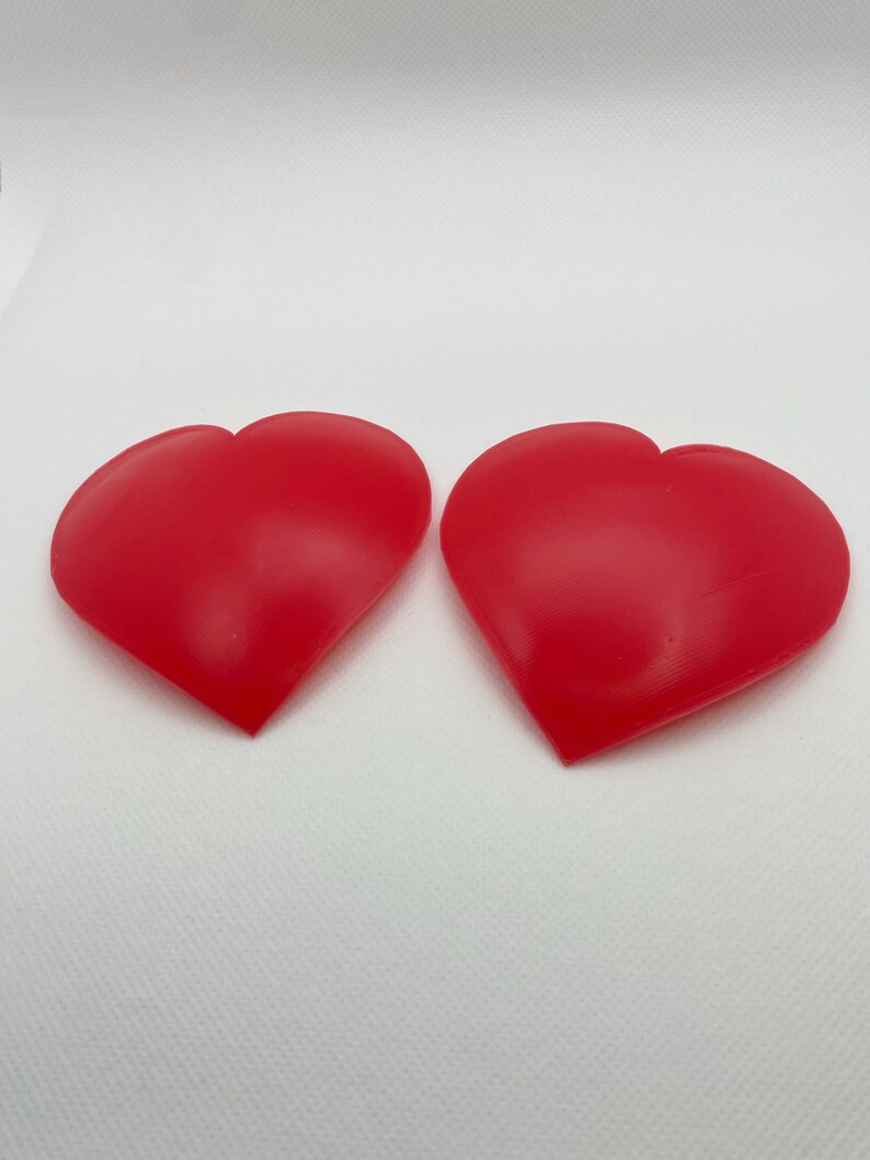 Heart Pastie Blanks 3D printed pasties hard base pasties image 6