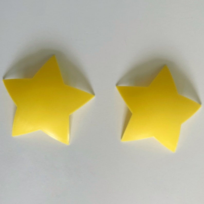 5 POINTED STAR Pastie Blanks 3D printed pasties hard base pasties image 1