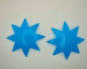 8 POINTED STAR Pastie Blanks 3D printed pasties hard base pasties