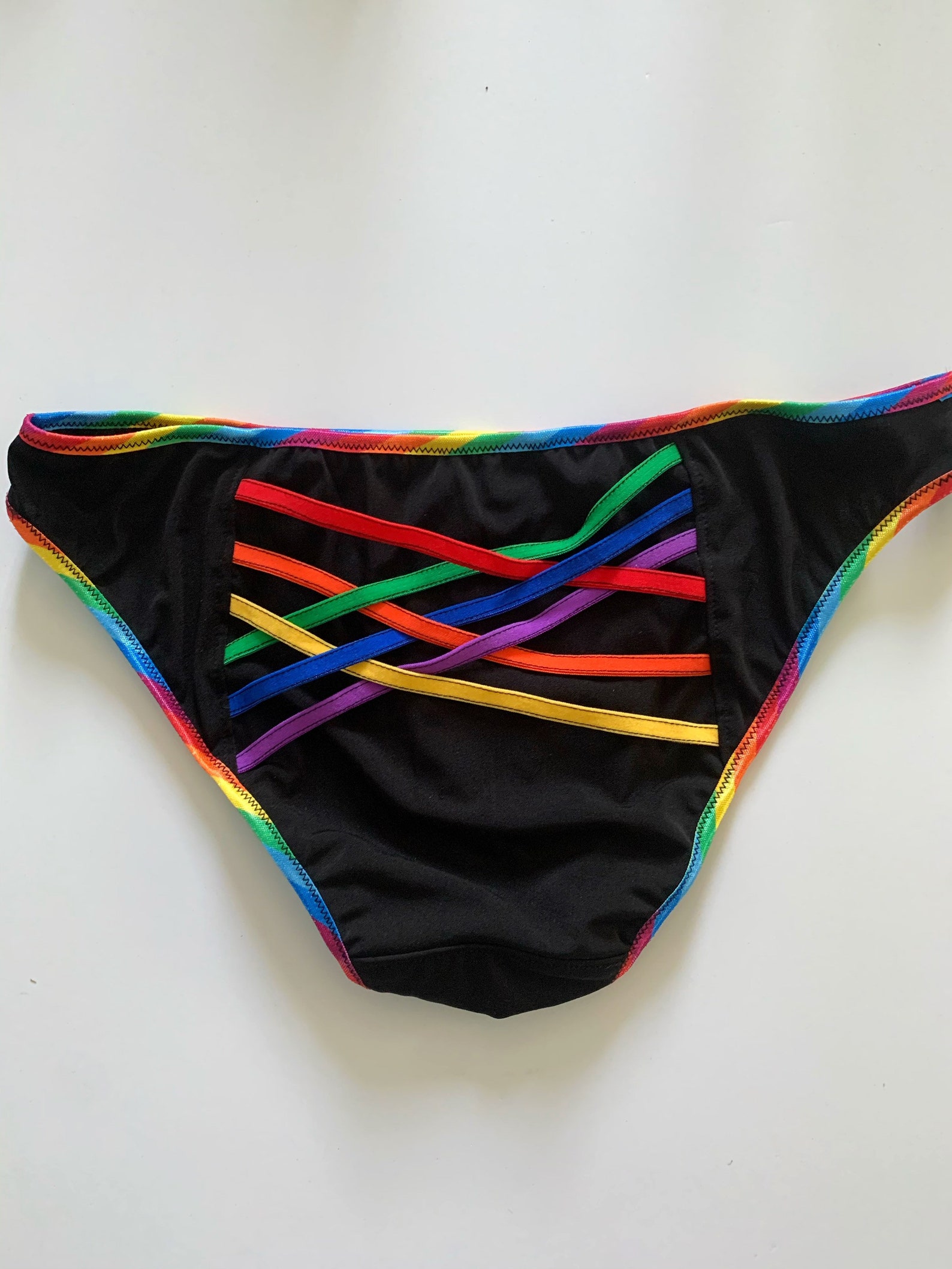 Pride Rainbow Bikini Panties XS-5X rainbow love is love gay | Etsy