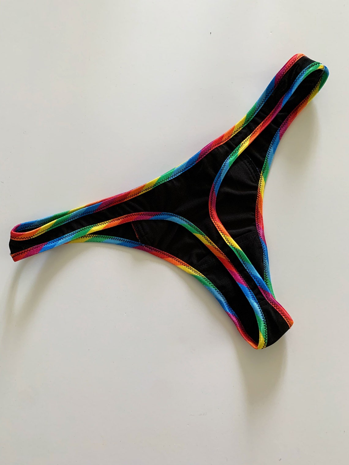 Pride Rainbow Thong XS-5X rainbow love is love gay pride | Etsy