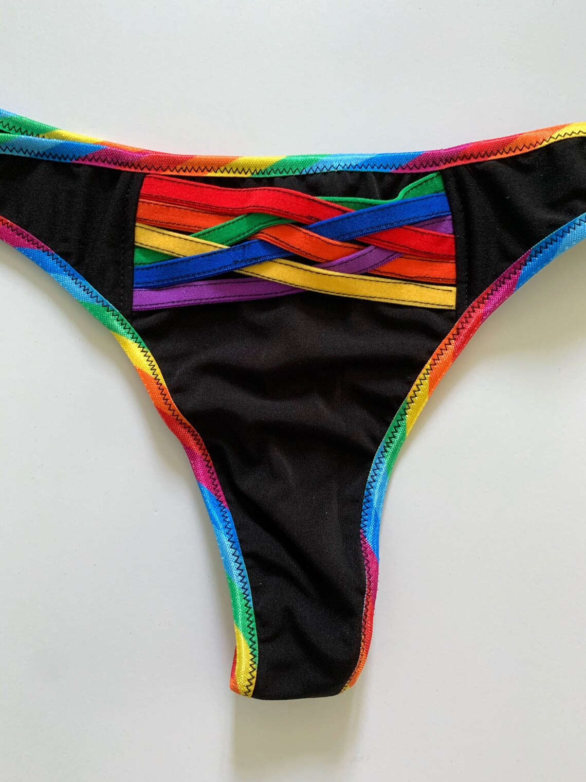 Pride Rainbow Thong XS-5X rainbow love is love gay pride | Etsy