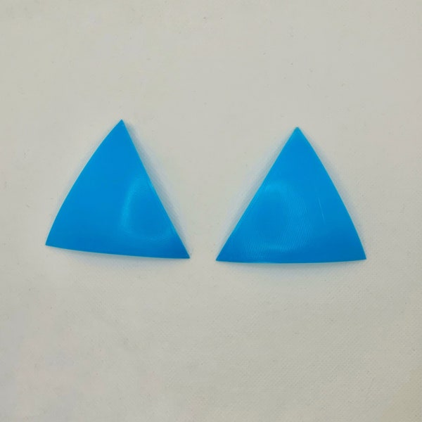 Triangle 3D printed hard base pasties custom color and size