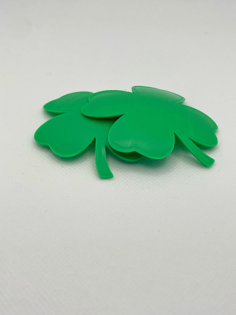 Four leaf clover Pastie Blanks 3D printed pasties hard base pasties Shamrock image 2