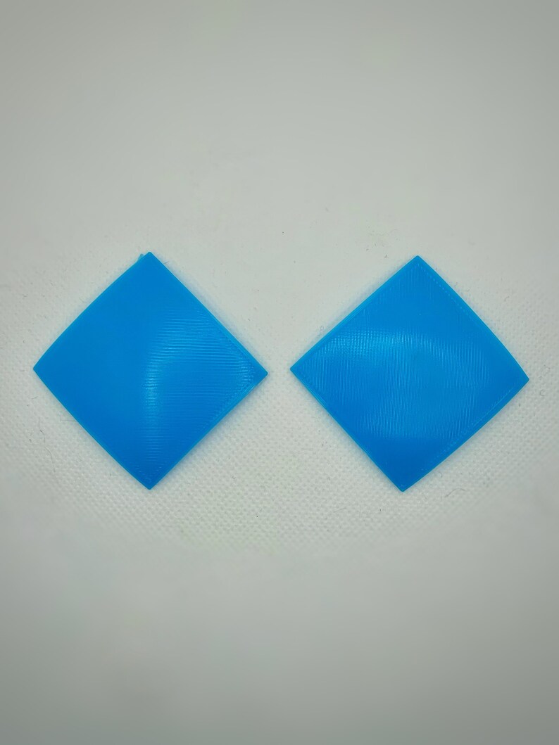 Square diamond 3D printed hard base pasties custom color and size image 1