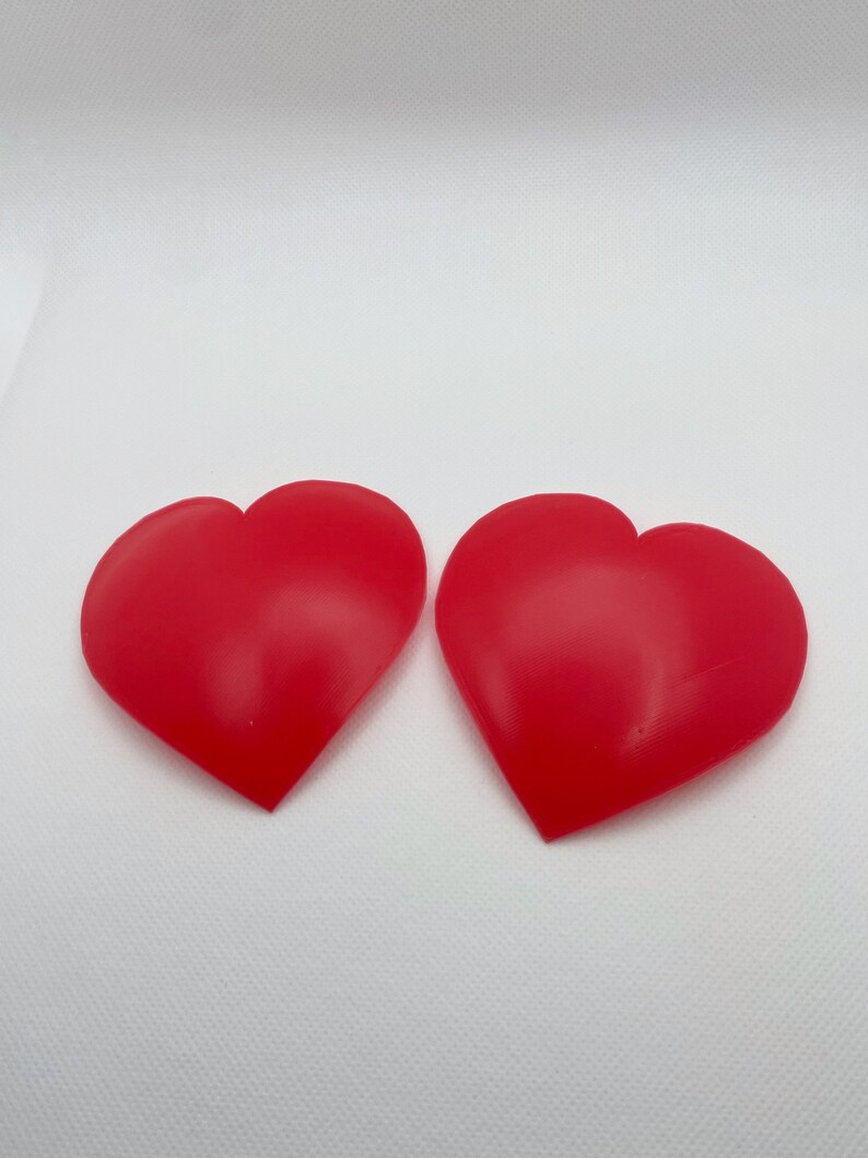 Heart Pastie Blanks 3D printed pasties hard base pasties image 2