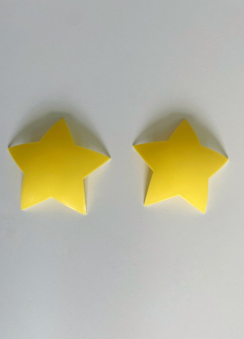 5 POINTED STAR Pastie Blanks 3D printed pasties hard base pasties image 8