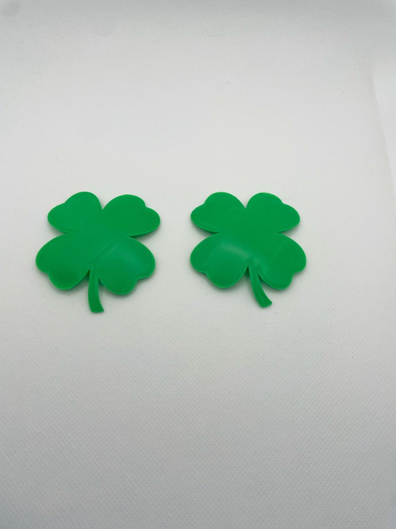 Four leaf clover Pastie Blanks 3D printed pasties hard base pasties Shamrock image 4