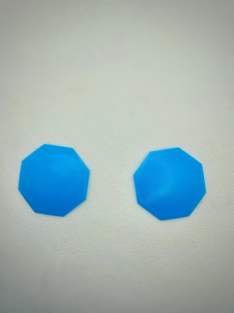 Octagon 3D printed hard base pasties custom color and size image 1