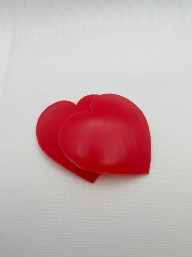 Heart Pastie Blanks 3D printed pasties hard base pasties image 8