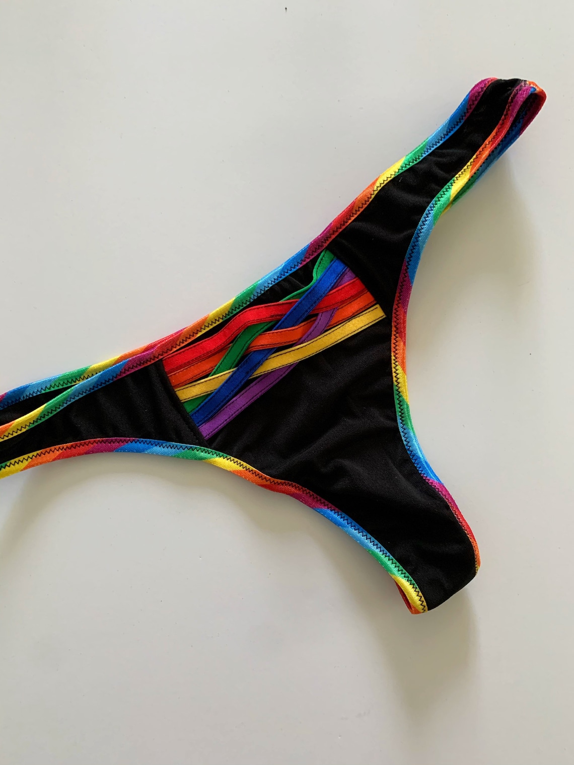 Pride Rainbow Thong XS-5X rainbow love is love gay pride | Etsy