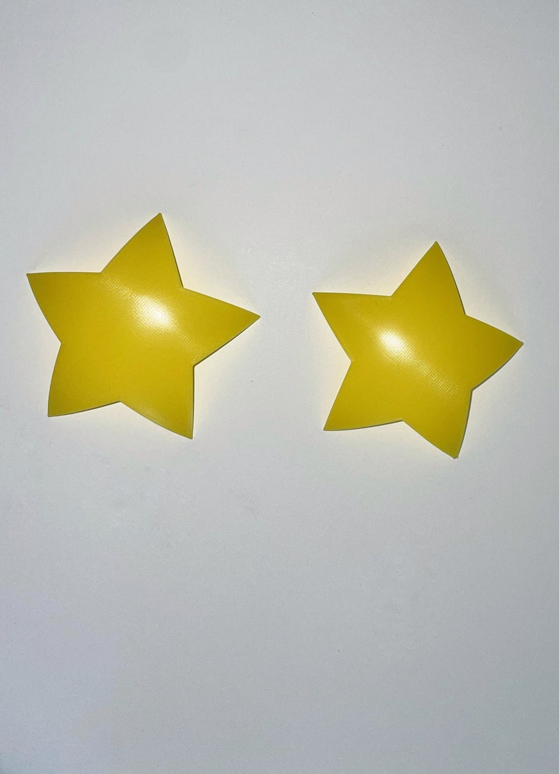 5 POINTED STAR Pastie Blanks 3D printed pasties hard base pasties image 10