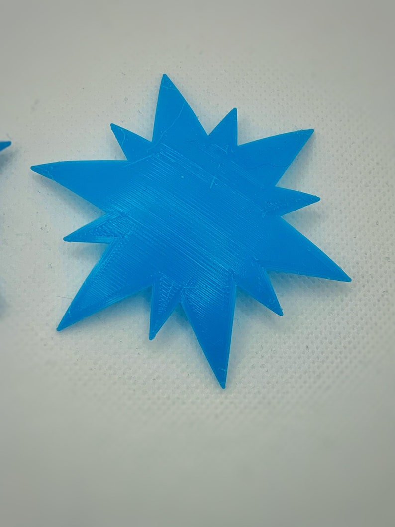 Star burst sparkle Pastie Blanks 3D printed pasties hard base pasties 12 point star image 3