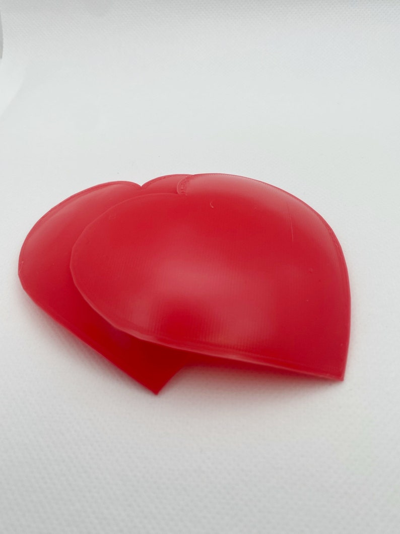 Heart Pastie Blanks 3D printed pasties hard base pasties image 4