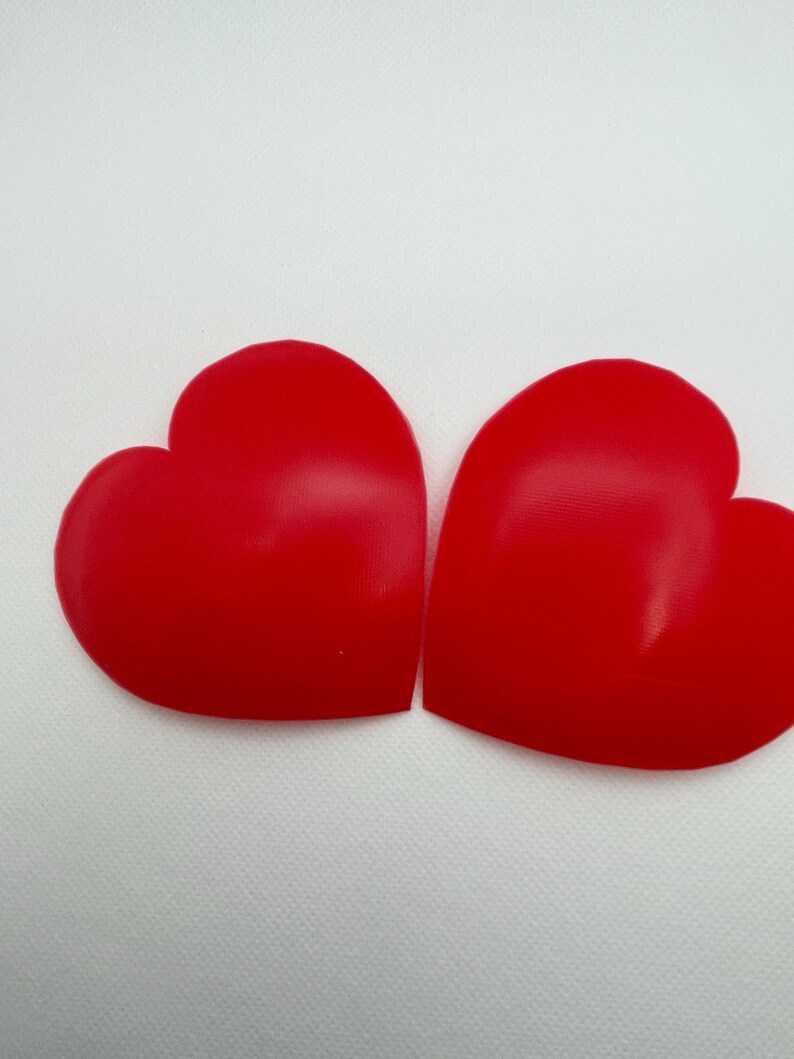 Heart Pastie Blanks 3D printed pasties hard base pasties image 9