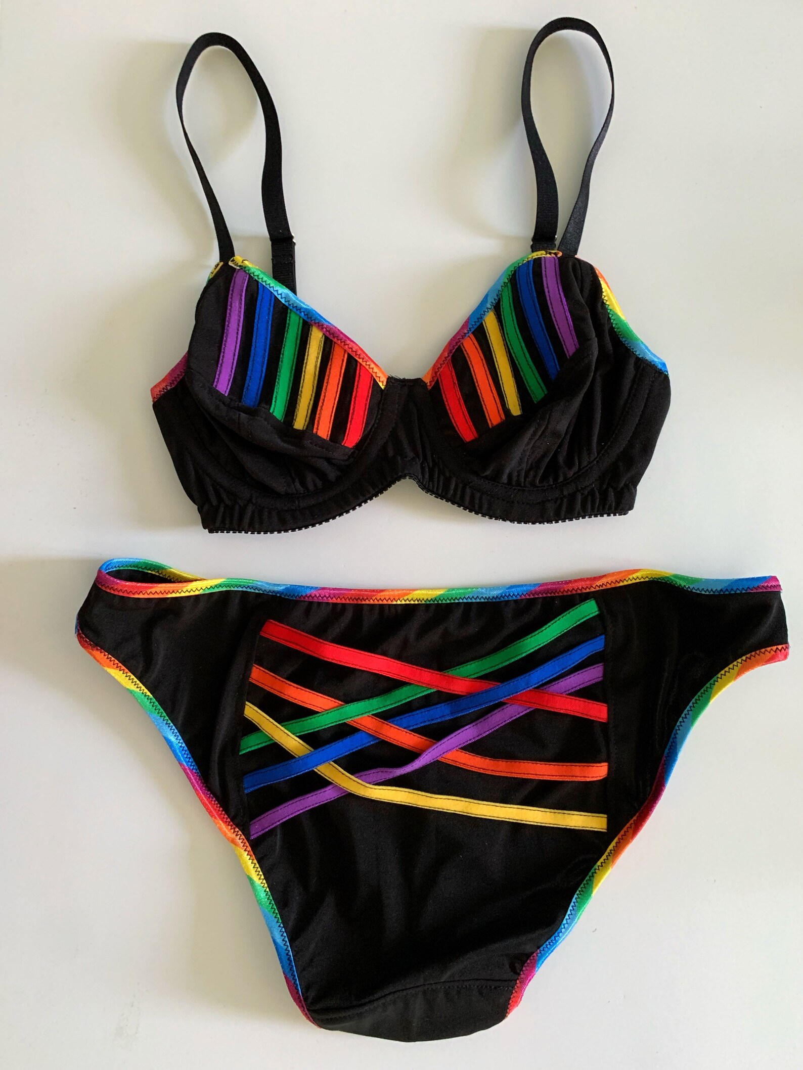 Pride Rainbow Bra 2840 AAAG rainbow love is love gay pride Etsy