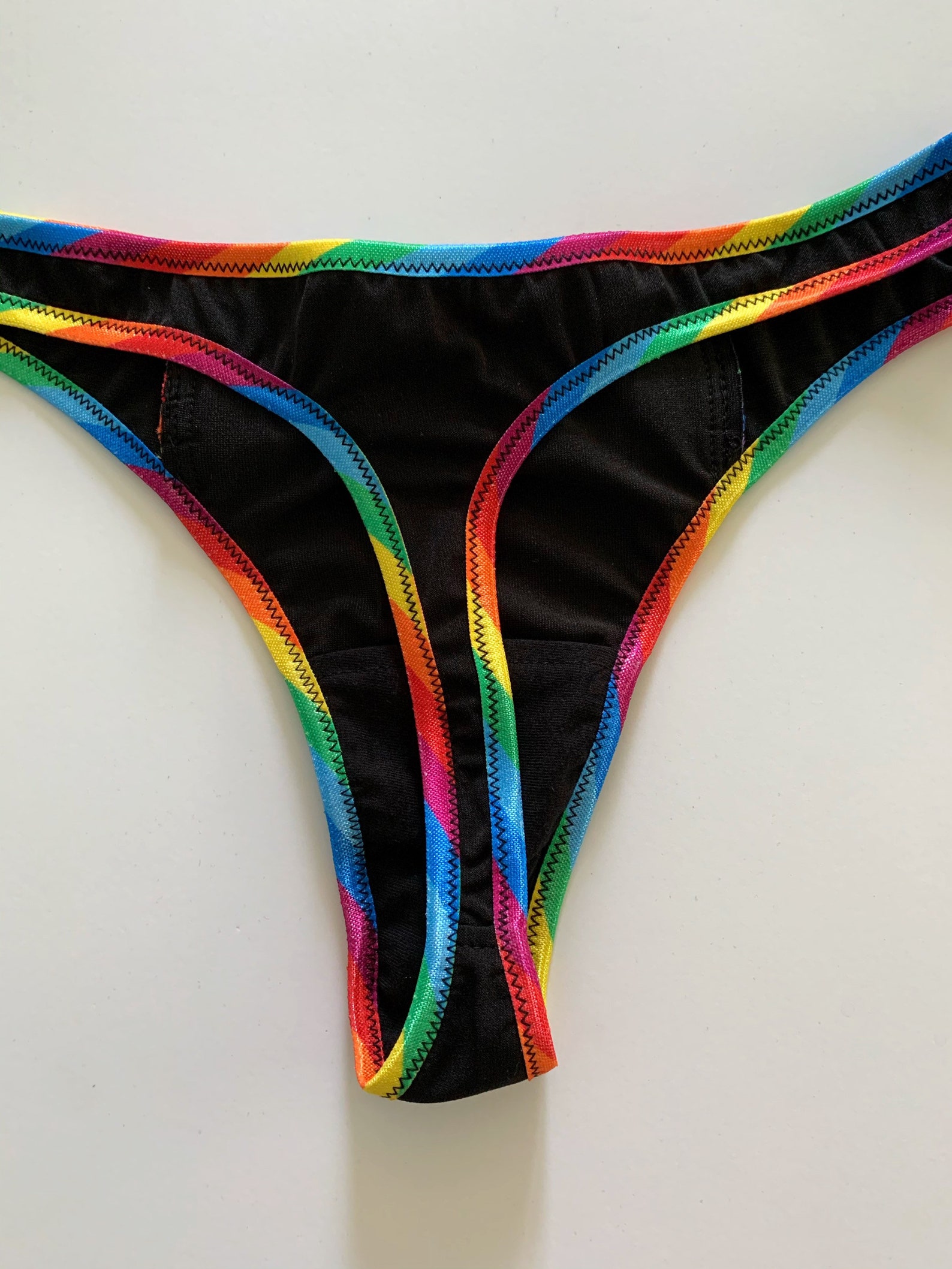 Pride Rainbow Thong XS-5X rainbow love is love gay pride | Etsy